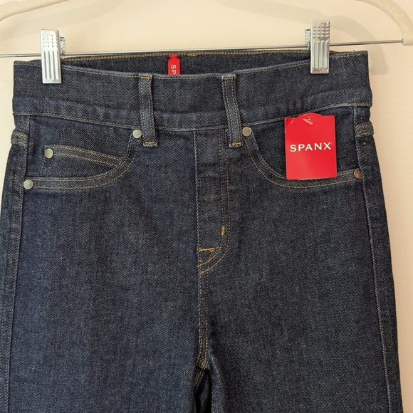 Spanx Kick Flare Jeans In Raw Indigo - Picture 3 of 8